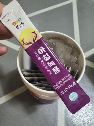 [몸엔용] 전국 이마트 런칭 신상, 아침을 깨우는 녹용 아침녹용 10g x 28포 — 5점을 준 리뷰어가 2021년 7월 올린 사용 사진
