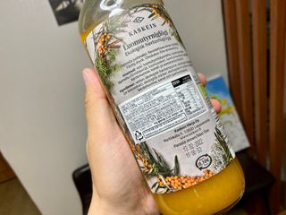 H365 [Kaskein Luomutyrniglögi] 핀란드 전통 무알콜 멀드와인 시벅톤 글로기 — 5점을 준 리뷰어가 2021년 4월 올린 사용 사진