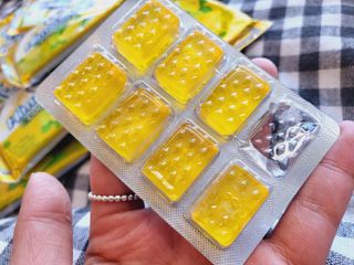 마요라 히말라야 솔트 캔디 2종-페퍼민트 맛, 라임민트 맛 — 5점을 준 리뷰어가 2023년 1월 올린 사용 사진