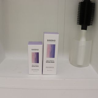 바노바기 코스메틱 바노바기 밀크 씨슬 리페어 세럼 30ml & 크림 50ml — 5점을 준 리뷰어가 2024년 6월 올린 사용 사진