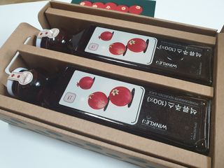 [바이윙클] 페르시아 유기농 석류 착즙주스 750ml 2병 + 선물박스 세트 — 5점을 준 리뷰어가 2022년 2월 올린 사용 사진