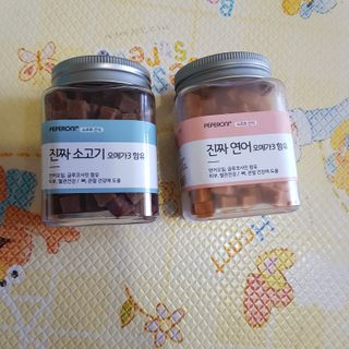 페페로니 진짜 오메가3 연어+소고기 180g+180g — 5점을 준 리뷰어가 2021년 7월 올린 사용 사진