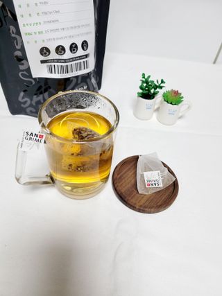 산그리메 작두콩차 — 5점을 준 리뷰어가 2021년 4월 올린 사용 사진