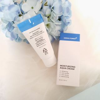 더마포레스트 모이스처라이징 아쿠아크림 / 수분크림 히알루론산 펩타이드 보습 미백 주름개선 — 5점을 준 리뷰어가 2021년 6월 올린 사용 사진
