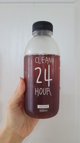 클린24시간 1BOX(5포) + 전용보틀(500ml) — 5점을 준 리뷰어가 2022년 8월 올린 사용 사진
