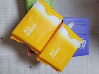 에어퀸 뉴브레스 유기농 생리대 4종 (팬티라이너 20P + 중형 10P + 대형 10P + 오버나이트 8P)_체험단 — 5점을 준 리뷰어가 2024년 6월 올린 사용 사진