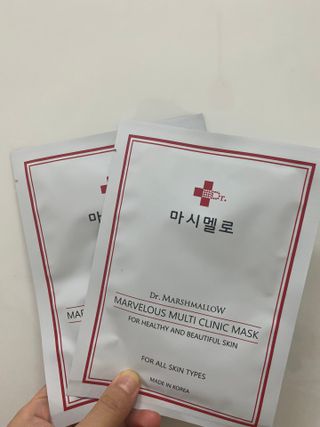닥터마시멜로 마블러스 멀티 클리닉 마스크 — 5점을 준 리뷰어가 2021년 6월 올린 사용 사진