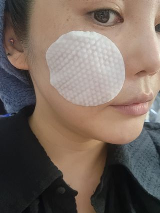 랑벨 비타 에너지 잡티 앰플 패드 65매 (투명하고 밝은 얼굴 광채패드) — 4점을 준 리뷰어가 2022년 6월 올린 사용 사진