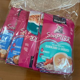 비타크래프트 고양이 수프 50g 3가지맛 x4팩씩 총 12팩 — 5점을 준 리뷰어가 2021년 10월 올린 사용 사진
