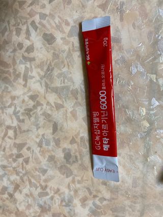 메타아르기닌 GC녹십자웰빙 메타 아르기닌 6000 플러스 오르니틴 — 5점을 준 리뷰어가 2022년 5월 올린 사용 사진