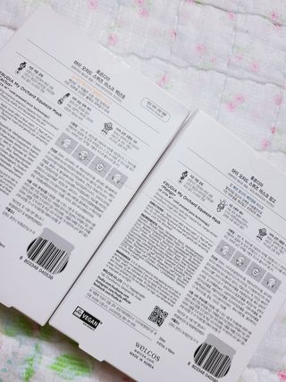 [후르디아] 골라쓰는 비건마스크팩 2종 -백년초 / 망고 — 5점을 준 리뷰어가 2021년 9월 올린 사용 사진