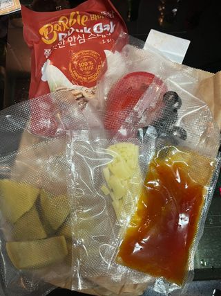 다함께레시피 -25kg 감량 다이어터가 만든 고기폭탄 다이어트 밀키트 — 5점을 준 리뷰어가 2023년 9월 올린 사용 사진