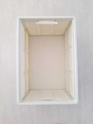 나무드 [nothing] 접이식 폴딩박스 수납 정리함 공간 리빙 박스 56L — 5점을 준 리뷰어가 2021년 10월 올린 사용 사진