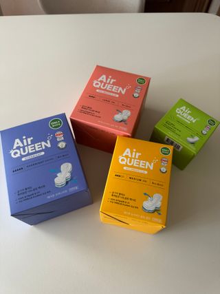 에어퀸 뉴브레스 유기농 생리대 4종 (팬티라이너 20P + 중형 10P + 대형 10P + 오버나이트 8P)_체험단 — 5점을 준 리뷰어가 2024년 5월 올린 사용 사진