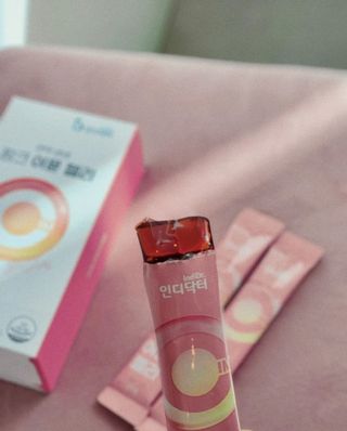 [인디닥터] 면역 생생 핑크 이뮨 젤리 — 5점을 준 리뷰어가 2022년 4월 올린 사용 사진