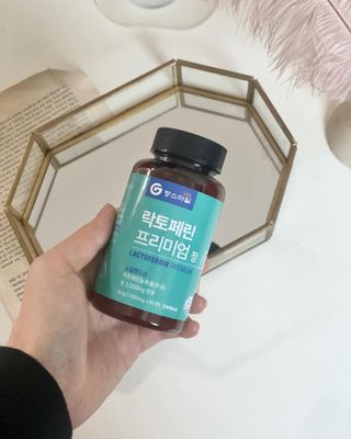 짱스마일 락토페린 프리미엄 정 1000ml x 60정 — 5점을 준 리뷰어가 2022년 12월 올린 사용 사진