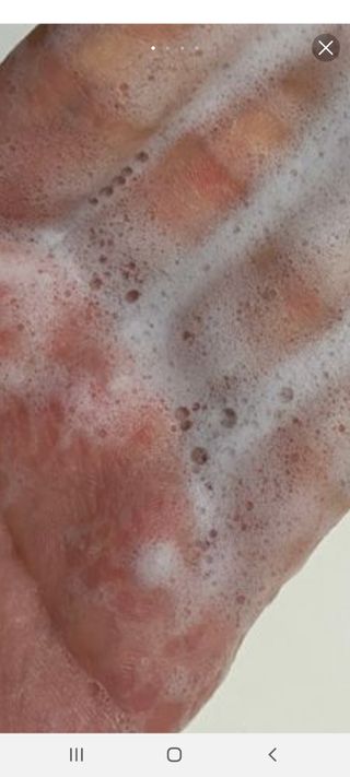 바르셀 저분자피쉬콜라겐 클랜징 파우더 화이트닝 각질제거 필링 워시 젠 90g — 5점을 준 리뷰어가 2021년 11월 올린 사용 사진