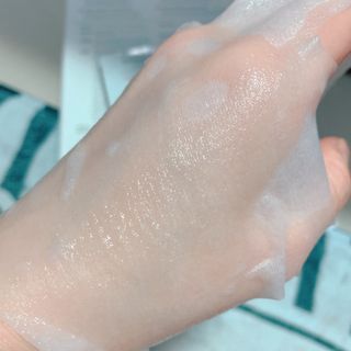 쿠피 피디알엔 연어 더마 페이셜 마스크 — 5점을 준 리뷰어가 2022년 1월 올린 사용 사진