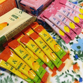 비타앤C 레몬맛, 망고맛 — 5점을 준 리뷰어가 2021년 6월 올린 사용 사진
