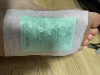 [레제르] 아로마 수액패치 발패치 10매입 - 라벤더향/유칼립투스향/대나무향 — 4.5점을 준 리뷰어가 2022년 2월 올린 사용 사진