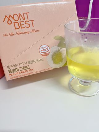 몽베스트 위드더 블랜딩 하우스 _복숭아 그린티 — 5점을 준 리뷰어가 2022년 12월 올린 사용 사진