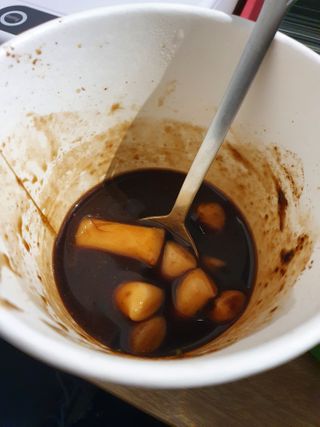 유비쿡 컵떡볶이 매운컵떡볶이2개/ 짜장컵떡볶이 2개  총 4개세트 — 4.5점을 준 리뷰어가 2021년 2월 올린 사용 사진