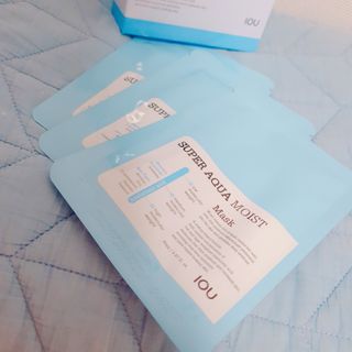 [아이오유] 수퍼 아쿠아 모이스트 마스크팩(10매) — 5점을 준 리뷰어가 2022년 6월 올린 사용 사진