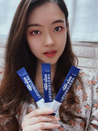 메이준뉴트리 슈퍼 포스트바이오틱스 — 5점을 준 리뷰어가 2021년 3월 올린 사용 사진