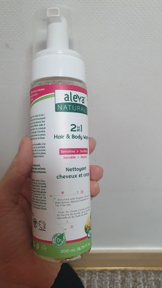 알레바 내츄럴 2in1 헤어 바디워시 — 5점을 준 리뷰어가 2021년 2월 올린 사용 사진
