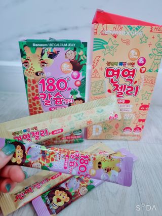 다나음 180도 칼슘젤리+아연면역젤리 — 5점을 준 리뷰어가 2022년 1월 올린 사용 사진