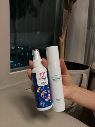 셀바이져 항균 스프레이 핸드워시 + 키즈세정제 SET — 5점을 준 리뷰어가 2021년 3월 올린 사용 사진