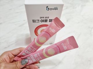 [인디닥터] 면역 생생 핑크 이뮨 젤리 — 5점을 준 리뷰어가 2022년 4월 올린 사용 사진