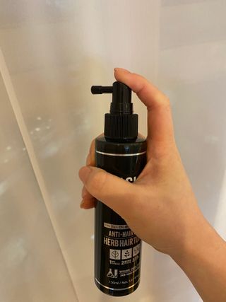 다슈코리아 다슈 데일리 안티 헤어로스 허브 헤어토닉 150ml — 5점을 준 리뷰어가 2021년 2월 올린 사용 사진