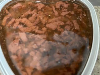 비타크래프트 조에시 하트캔 85g 강아지 습식캔 10캔 — 3점을 준 리뷰어가 2021년 10월 올린 사용 사진
