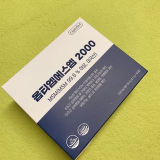 바른비타민 옵티엠에스엠2000 1박스 60포 관절 연골 복합건강기능식품 — 5점을 준 리뷰어가 2021년 6월 올린 사용 사진