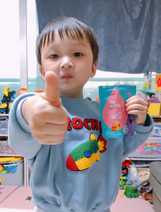 푸름웰니스 라바 쑥쑥구미 36g — 5점을 준 리뷰어가 2022년 4월 올린 사용 사진