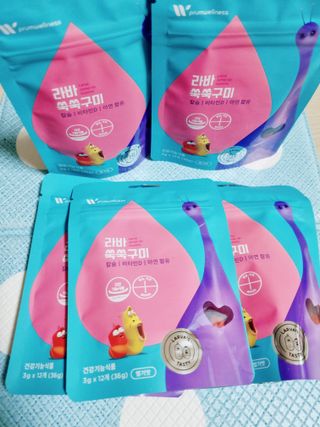푸름웰니스 라바 쑥쑥구미 36g — 5점을 준 리뷰어가 2022년 3월 올린 사용 사진