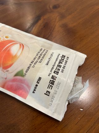 프리 [무인양품] 꽃과 열매의 향을 담은 피치&로즈힙 블렌드 티 — 5점을 준 리뷰어가 2025년 8월 올린 사용 사진