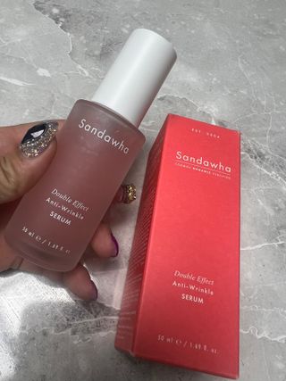산다화 더블 이펙트 안티 링클 세럼 50ml — 3.5점을 준 리뷰어가 2023년 2월 올린 사용 사진