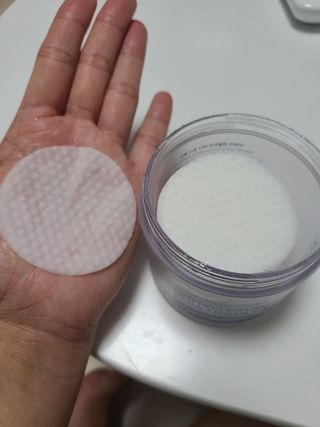 피부미 센텔루션 바다토너패드 70pad — 4.5점을 준 리뷰어가 2021년 10월 올린 사용 사진