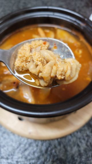 소담스퀘어 상암 궁중해물탕조씨집 백년가게 조씨집 팔뚝탕1인분550g — 4.5점을 준 리뷰어가 2022년 12월 올린 사용 사진
