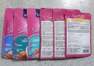 비타크래프트 고양이 수프 50g 3가지맛 x4팩씩 총 12팩 — 5점을 준 리뷰어가 2021년 8월 올린 사용 사진