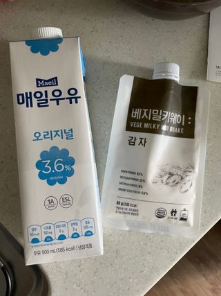 클린24시간 베지밀키웨이 감자 쉐이크 1세트 (5개) — 5점을 준 리뷰어가 2023년 2월 올린 사용 사진