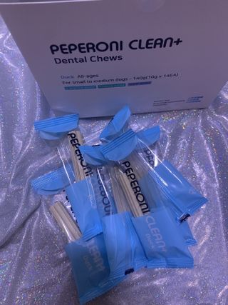 페페로니 클린플러스 덴탈오리껌 10g x 14p — 5점을 준 리뷰어가 2021년 7월 올린 사용 사진