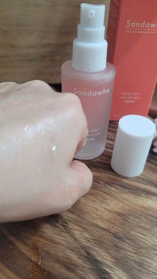산다화 더블 이펙트 안티 링클 세럼 50ml — 5점을 준 리뷰어가 2022년 10월 올린 사용 사진