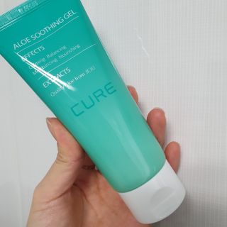 김정문알로에 큐어 큐어 맥시 알로에베라 겔 크림 — 5점을 준 리뷰어가 2021년 2월 올린 사용 사진