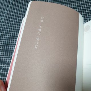 응원과 위로가 필요한 당신에게  리훈 하고싶은말 스터디 플래너 — 5점을 준 리뷰어가 2021년 4월 올린 사용 사진