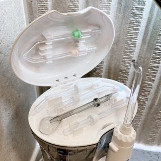 주식회사 클린디 [클린디] 양치 후 남은 이물질, 물치실로 완벽 제거 🦷 구강세정기 세트 [맞춤 칫솔 + 치약 포함] — 5점을 준 리뷰어가 2021년 12월 올린 사용 사진