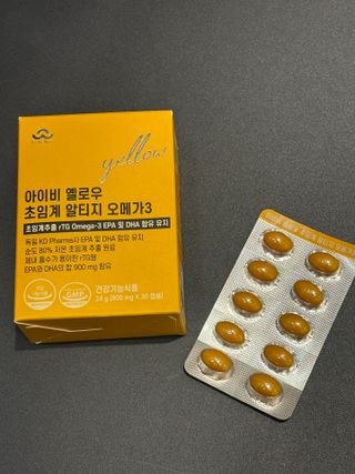 아이비웰니스 [카톡]롱비다 커큐민 강황 400mg 함유 아이비 옐로우 초임계 알티지 오메가3 KD 파마 (30캡슐) — 5점을 준 리뷰어가 2025년 6월 올린 사용 사진