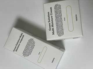 [녹산] 그린 솔루션 멀티 수분 앰플 + 그린 솔루션 멀티 수분크림 — 5점을 준 리뷰어가 2022년 11월 올린 사용 사진